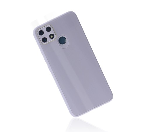 Realme C25 Kılıf Glass Kapak - Lila Realme C25 Kılıf Glass Kapak - Lila