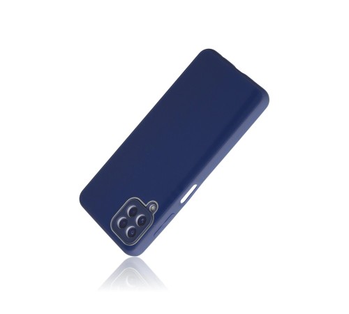 Samsung Galaxy A22 Kılıf Glass Kapak - Lacivert Samsung Galaxy A22 Kılıf Glass Kapak - Lacivert