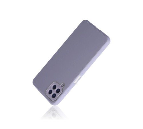 Samsung Galaxy A22 Kılıf Glass Kapak - Lila Samsung Galaxy A22 Kılıf Glass Kapak - Lila