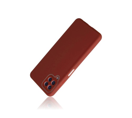 Samsung Galaxy A22 Kılıf Glass Kapak - Bordo Samsung Galaxy A22 Kılıf Glass Kapak - Bordo