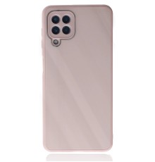 Samsung Galaxy A22 Kılıf Glass Kapak - Pembe