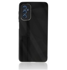 Samsung Galaxy M52 5G Kılıf Glass Kapak - Siyah
