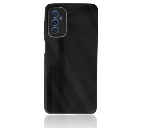 Samsung Galaxy M52 5G Kılıf Glass Kapak - Siyah Samsung Galaxy M52 5G Kılıf Glass Kapak - Siyah