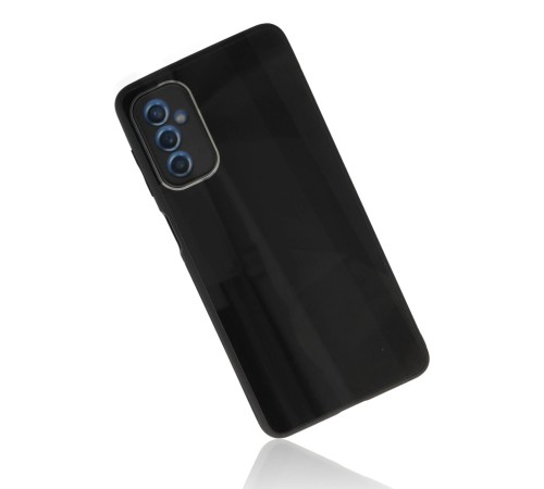 Samsung Galaxy M52 5G Kılıf Glass Kapak - Siyah Samsung Galaxy M52 5G Kılıf Glass Kapak - Siyah