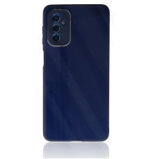 Samsung Galaxy M52 5G Kılıf Glass Kapak - Lacivert