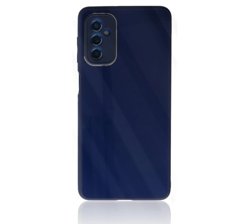 Samsung Galaxy M52 5G Kılıf Glass Kapak - Lacivert Samsung Galaxy M52 5G Kılıf Glass Kapak - Lacivert