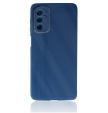 Samsung Galaxy M52 5G Kılıf Glass Kapak - Mavi