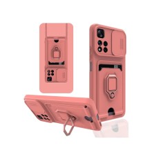 Xiaomi Redmi Note 11 Pro Plus 5G Kılıf Zuma Kartvizitli Yüzüklü Silikon - Pembe