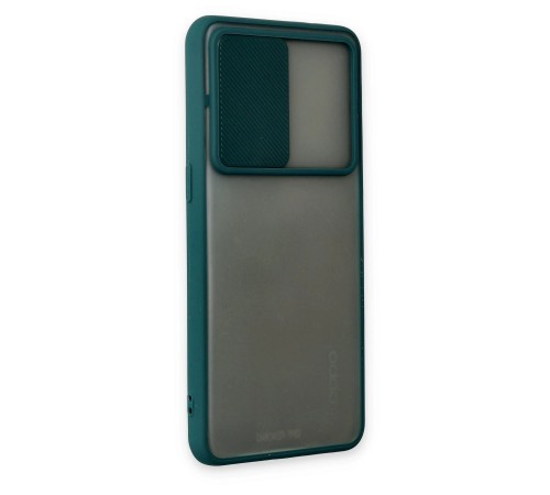 Oppo Reno 6 Kılıf Palm Buzlu Kamera Sürgülü Silikon - Yeşil Oppo Reno 6 Kılıf Palm Buzlu Kamera Sürgülü Silikon - Yeşil