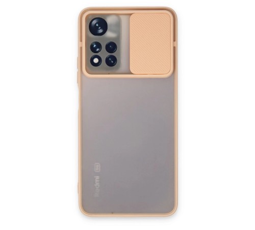 Xiaomi Redmi Note 11T Kılıf Palm Buzlu Kamera Sürgülü Silikon - Pembe Xiaomi Redmi Note 11T Kılıf Palm Buzlu Kamera Sürgülü Silikon - Pembe