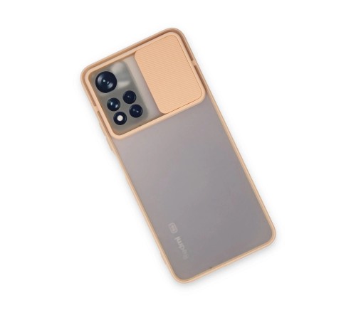 Xiaomi Redmi Note 11T Kılıf Palm Buzlu Kamera Sürgülü Silikon - Pembe Xiaomi Redmi Note 11T Kılıf Palm Buzlu Kamera Sürgülü Silikon - Pembe