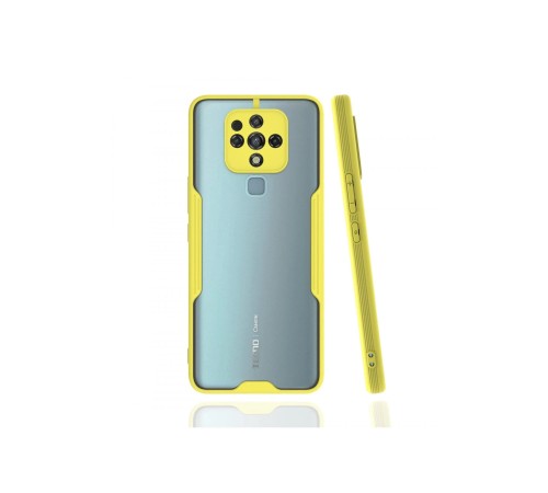 Tecno Camon 16 Kılıf Platin Silikon - Sarı