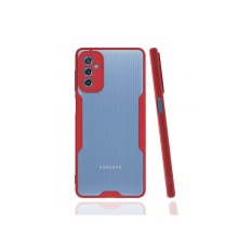 Samsung Galaxy M52 5G Kılıf Platin Silikon - Kırmızı