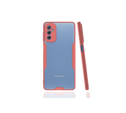 Samsung Galaxy M52 5G Kılıf Platin Silikon - Pembe