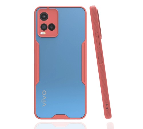 Vivo Y21S Kılıf Platin Silikon - Pembe