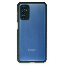 Samsung Galaxy M52 5G Kılıf Miami Şeffaf Silikon - Koyu Yeşil