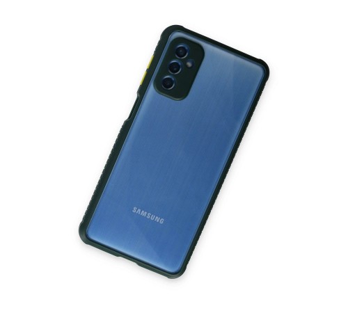 Samsung Galaxy M52 5G Kılıf Miami Şeffaf Silikon - Koyu Yeşil