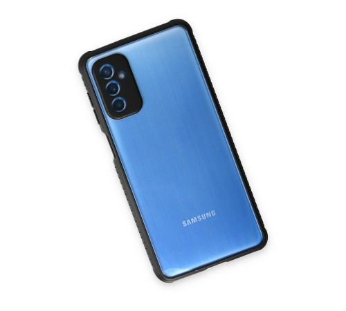 Samsung Galaxy M52 5G Kılıf Miami Şeffaf Silikon - Siyah Samsung Galaxy M52 5G Kılıf Miami Şeffaf Silikon - Siyah