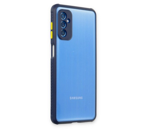 Samsung Galaxy M52 5G Kılıf Miami Şeffaf Silikon - Lacivert Samsung Galaxy M52 5G Kılıf Miami Şeffaf Silikon - Lacivert