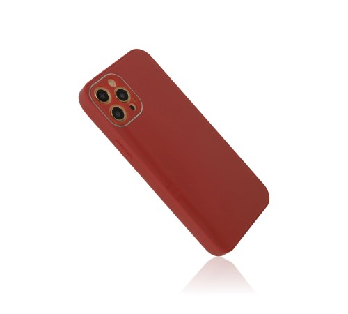 iPhone 12 Pro Kılıf Glass Kapak - Bordo iPhone 12 Pro Kılıf Glass Kapak - Bordo