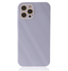 iPhone 12 Pro Kılıf Glass Kapak - Lila
