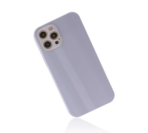 iPhone 12 Pro Kılıf Glass Kapak - Lila iPhone 12 Pro Kılıf Glass Kapak - Lila