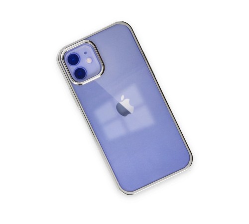 iPhone 12 Kılıf Element Silikon - Gümüş iPhone 12 Kılıf Element Silikon - Gümüş