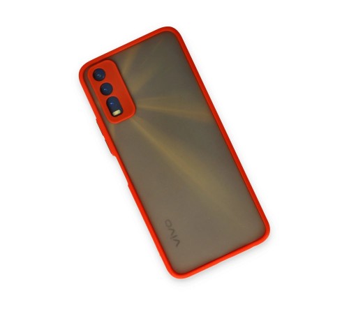 Vivo Y11S Kılıf Montreal Silikon Kapak - Kırmızı Vivo Y11S Kılıf Montreal Silikon Kapak - Kırmızı