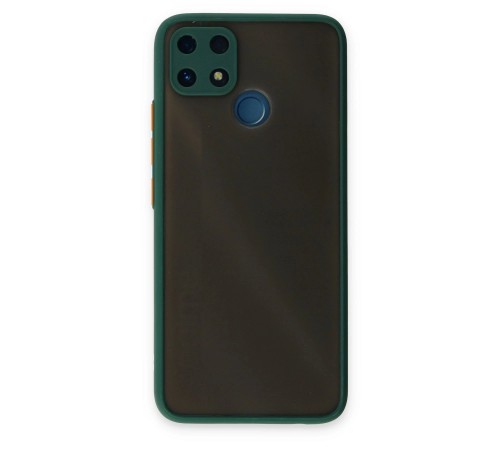 Realme C25 Kılıf Montreal Silikon Kapak - Yeşil Realme C25 Kılıf Montreal Silikon Kapak - Yeşil