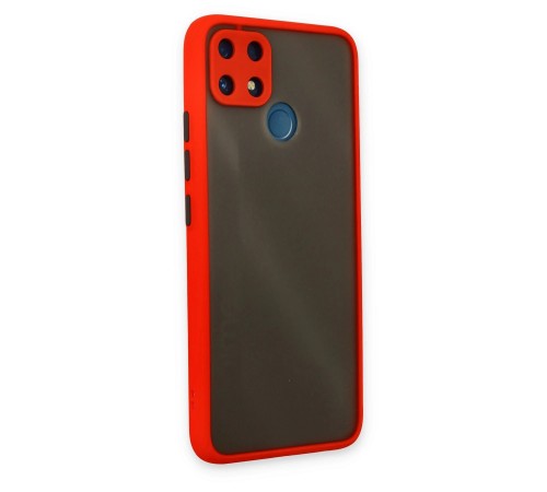 Realme C25 Kılıf Montreal Silikon Kapak - Kırmızı Realme C25 Kılıf Montreal Silikon Kapak - Kırmızı