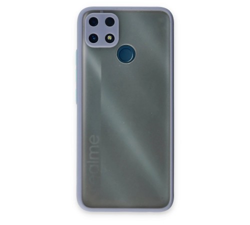Realme C25 Kılıf Montreal Silikon Kapak - Gri Realme C25 Kılıf Montreal Silikon Kapak - Gri