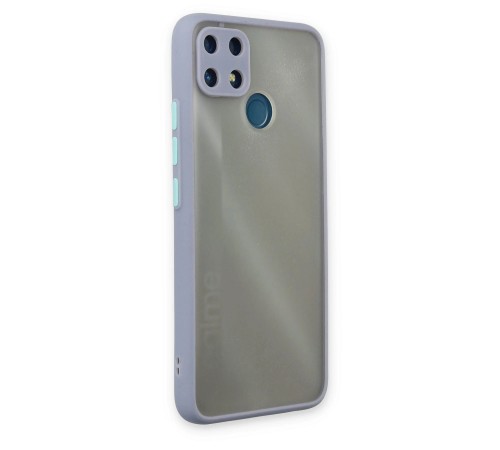 Realme C25 Kılıf Montreal Silikon Kapak - Gri Realme C25 Kılıf Montreal Silikon Kapak - Gri