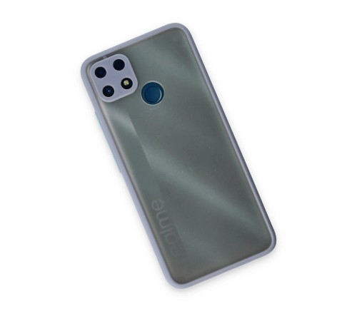 Realme C25 Kılıf Montreal Silikon Kapak - Gri Realme C25 Kılıf Montreal Silikon Kapak - Gri