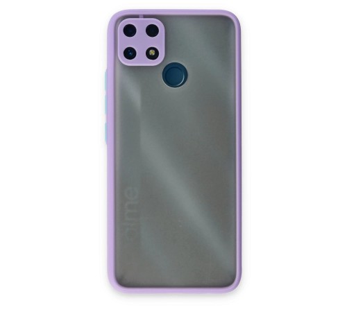 Realme C25 Kılıf Montreal Silikon Kapak - Mor Realme C25 Kılıf Montreal Silikon Kapak - Mor