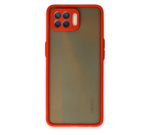 Oppo Reno 4 Lite Kılıf Montreal Silikon Kapak - Kırmızı Oppo Reno 4 Lite Kılıf Montreal Silikon Kapak - Kırmızı