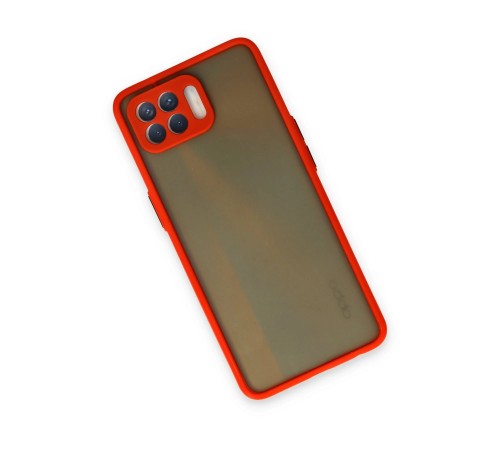 Oppo Reno 4 Lite Kılıf Montreal Silikon Kapak - Kırmızı Oppo Reno 4 Lite Kılıf Montreal Silikon Kapak - Kırmızı