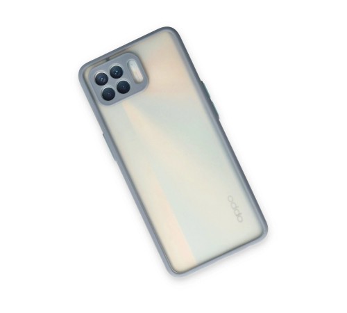 Oppo Reno 4 Lite Kılıf Montreal Silikon Kapak - Gri Oppo Reno 4 Lite Kılıf Montreal Silikon Kapak - Gri