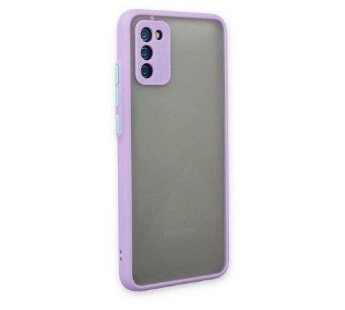 Samsung Galaxy A02S Kılıf Montreal Silikon Kapak - Mor Samsung Galaxy A02S Kılıf Montreal Silikon Kapak - Mor