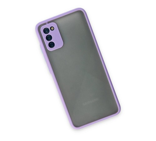 Samsung Galaxy A02S Kılıf Montreal Silikon Kapak - Mor Samsung Galaxy A02S Kılıf Montreal Silikon Kapak - Mor