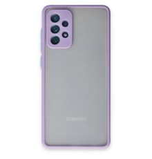 Samsung Galaxy A72 Kılıf Montreal Silikon Kapak - Mor