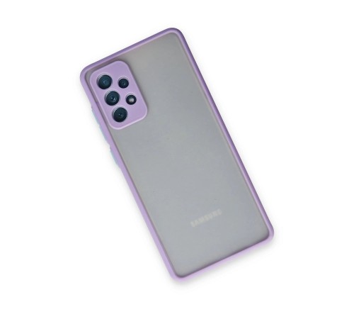 Samsung Galaxy A72 Kılıf Montreal Silikon Kapak - Mor Samsung Galaxy A72 Kılıf Montreal Silikon Kapak - Mor