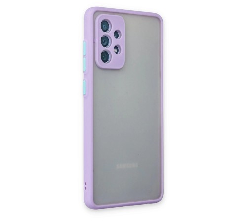 Samsung Galaxy A72 Kılıf Montreal Silikon Kapak - Mor Samsung Galaxy A72 Kılıf Montreal Silikon Kapak - Mor