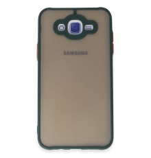 Samsung Galaxy J7 Kılıf Montreal Silikon Kapak - Yeşil