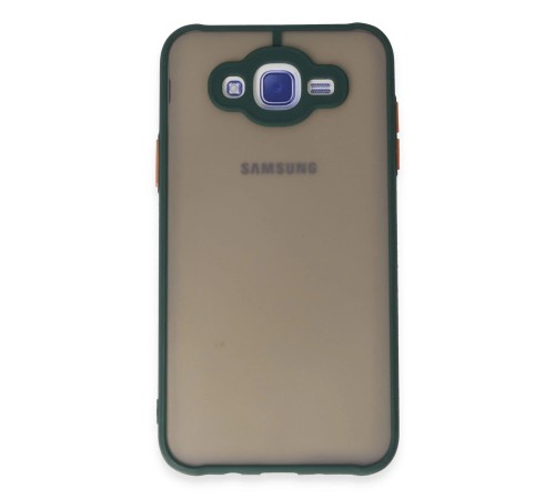 Samsung Galaxy J7 Kılıf Montreal Silikon Kapak - Yeşil Samsung Galaxy J7 Kılıf Montreal Silikon Kapak - Yeşil