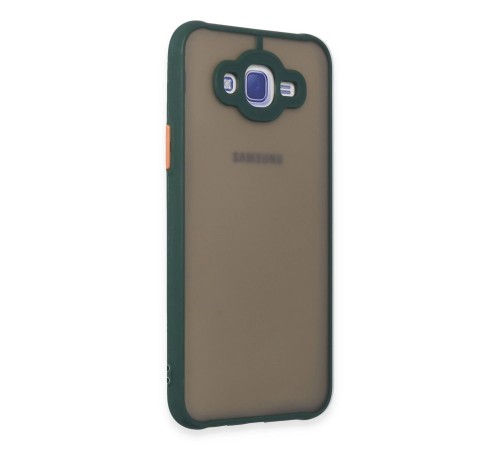 Samsung Galaxy J7 Kılıf Montreal Silikon Kapak - Yeşil Samsung Galaxy J7 Kılıf Montreal Silikon Kapak - Yeşil