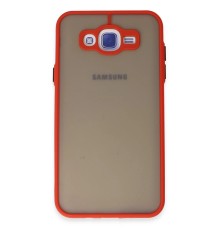 Samsung Galaxy J7 Kılıf Montreal Silikon Kapak - Kırmızı