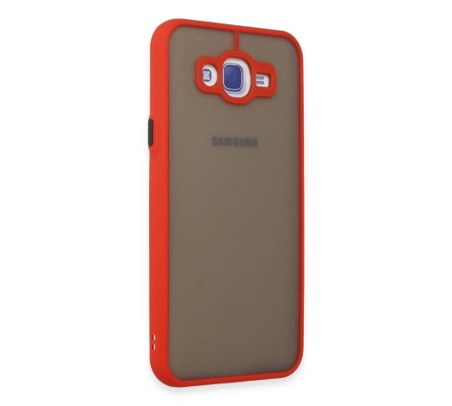 Samsung Galaxy J7 Kılıf Montreal Silikon Kapak - Kırmızı Samsung Galaxy J7 Kılıf Montreal Silikon Kapak - Kırmızı