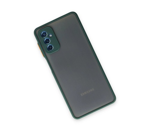 Samsung Galaxy M52 5G Kılıf Montreal Silikon Kapak - Yeşil Samsung Galaxy M52 5G Kılıf Montreal Silikon Kapak - Yeşil