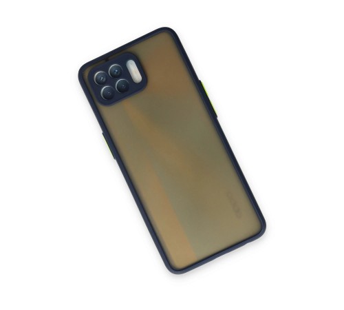 Oppo Reno 4 Lite Kılıf Montreal Silikon Kapak - Lacivert Oppo Reno 4 Lite Kılıf Montreal Silikon Kapak - Lacivert