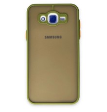 Samsung Galaxy J7 Kılıf Montreal Silikon Kapak - Açık Yeşil